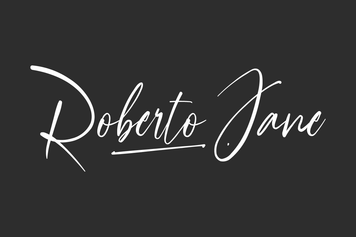 Schriftart Roberto Jane