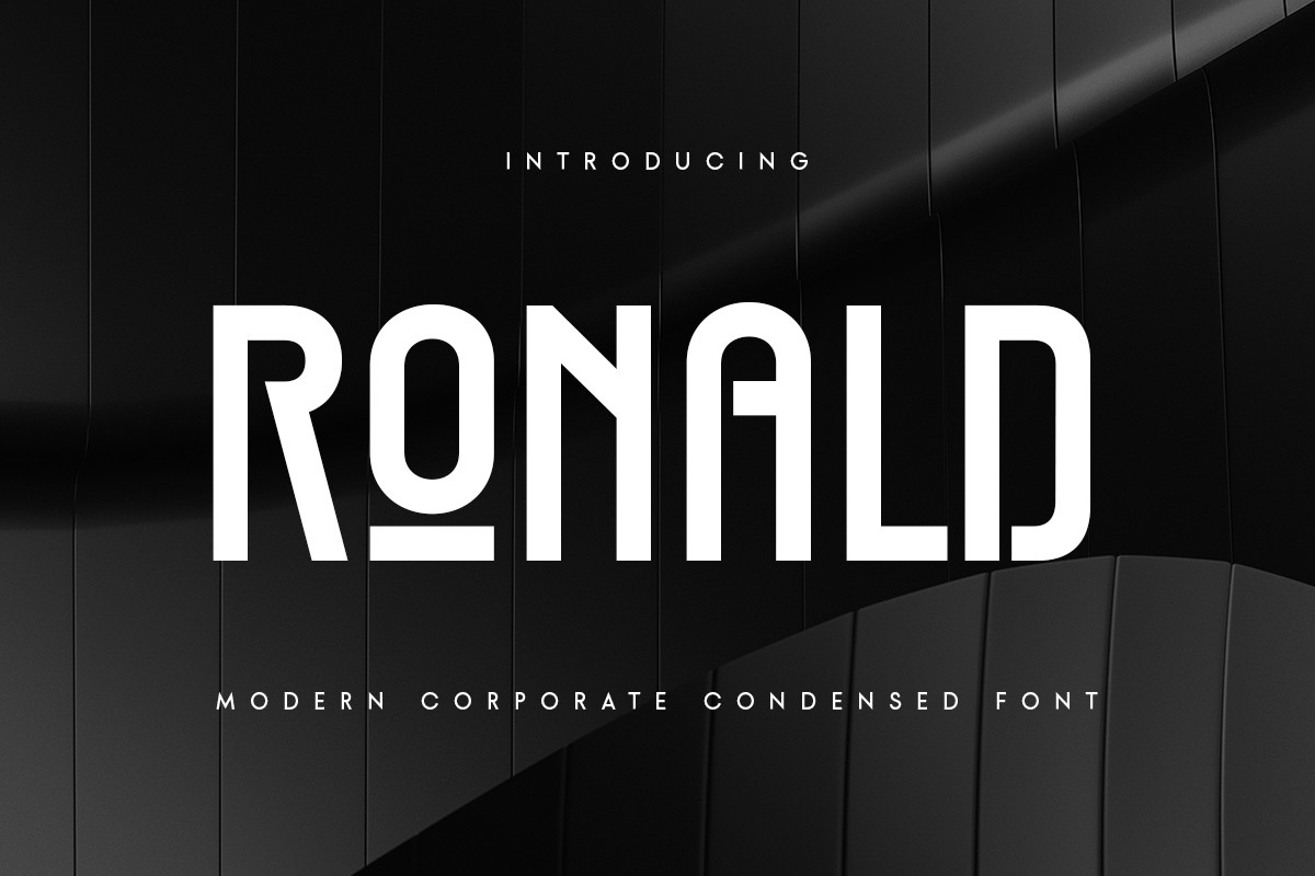 Schriftart Ronald