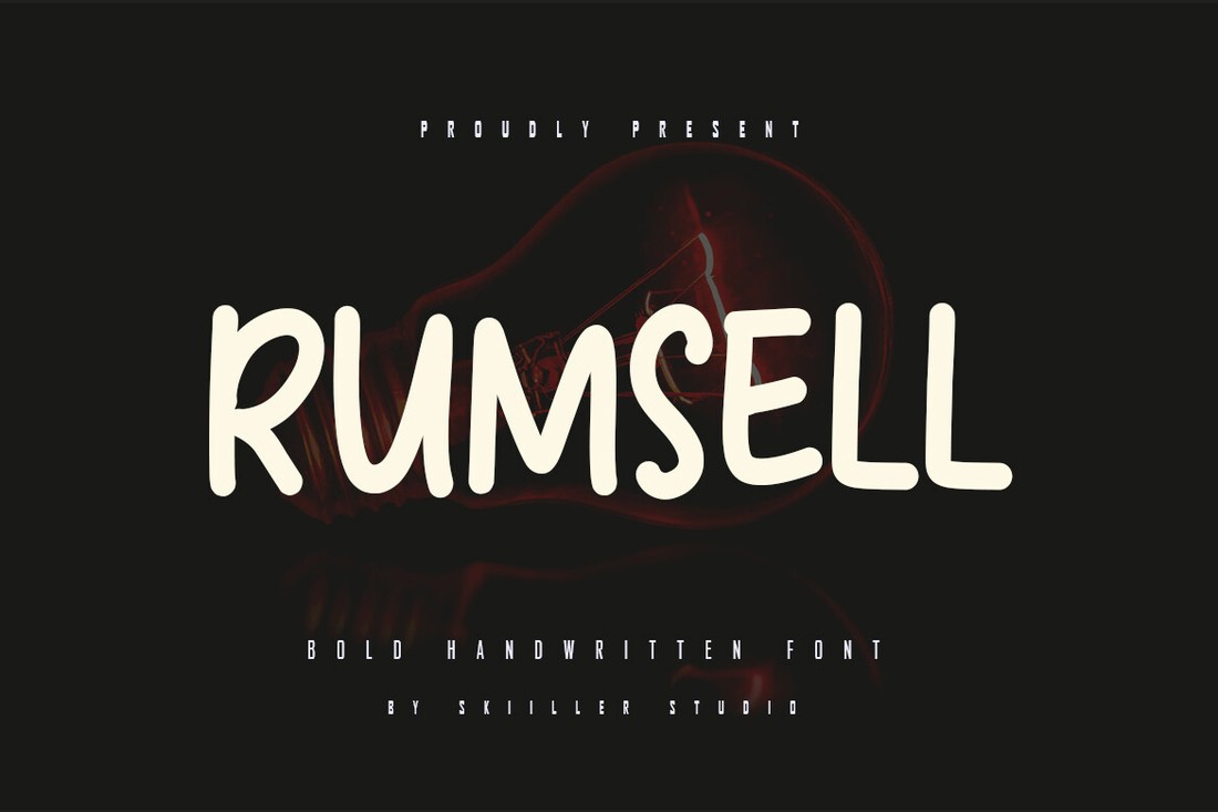 Schriftart Rumsell