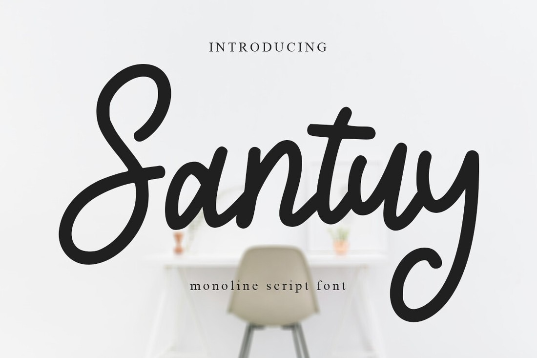 Schriftart Santuy