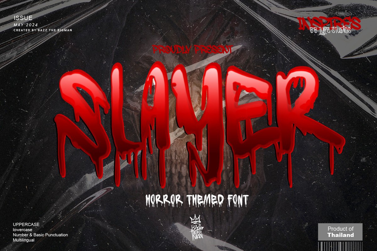 Schriftart Slayer