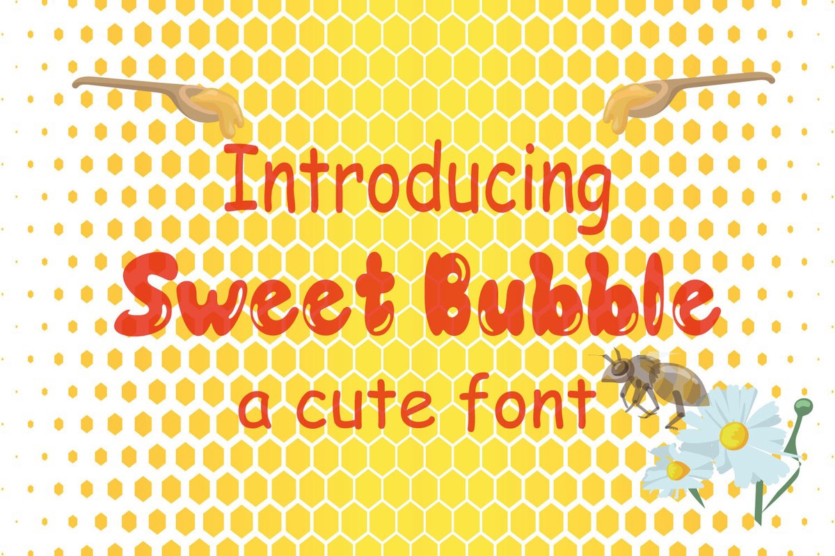 Schriftart Sweet Bubble