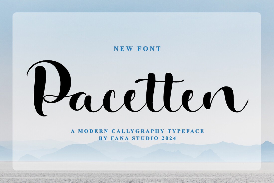 Schriftart Pacetten