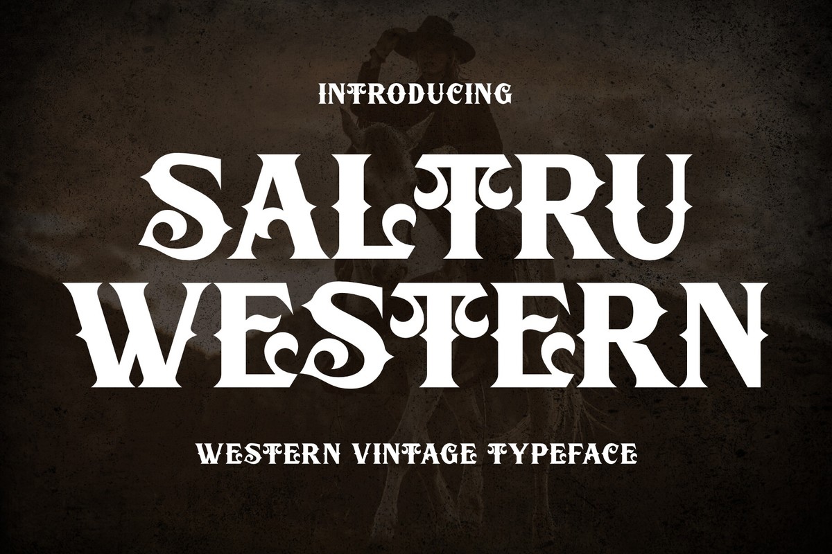 Schriftart Saltru Western