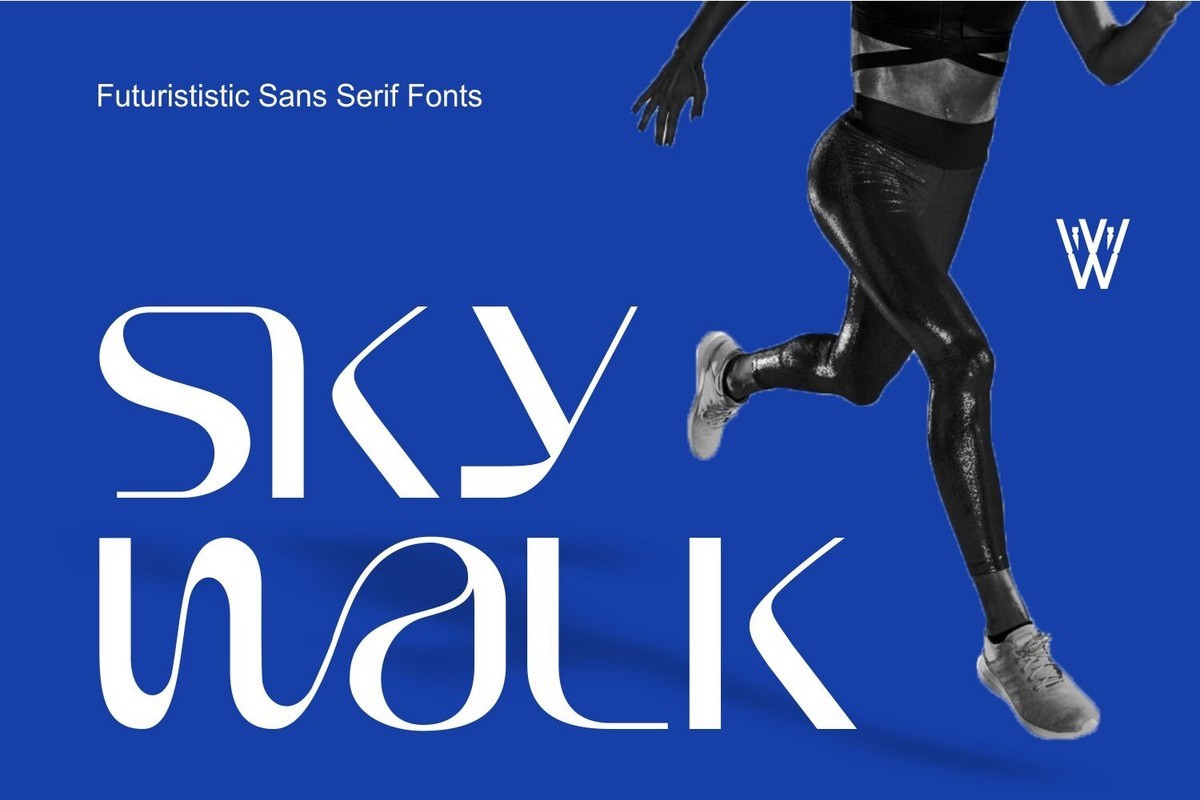 Schriftart Sky Walk