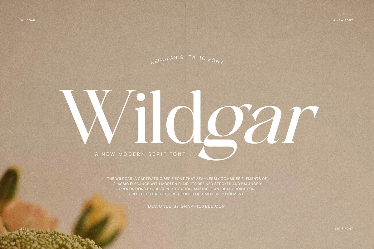 Schriftart Wildgar