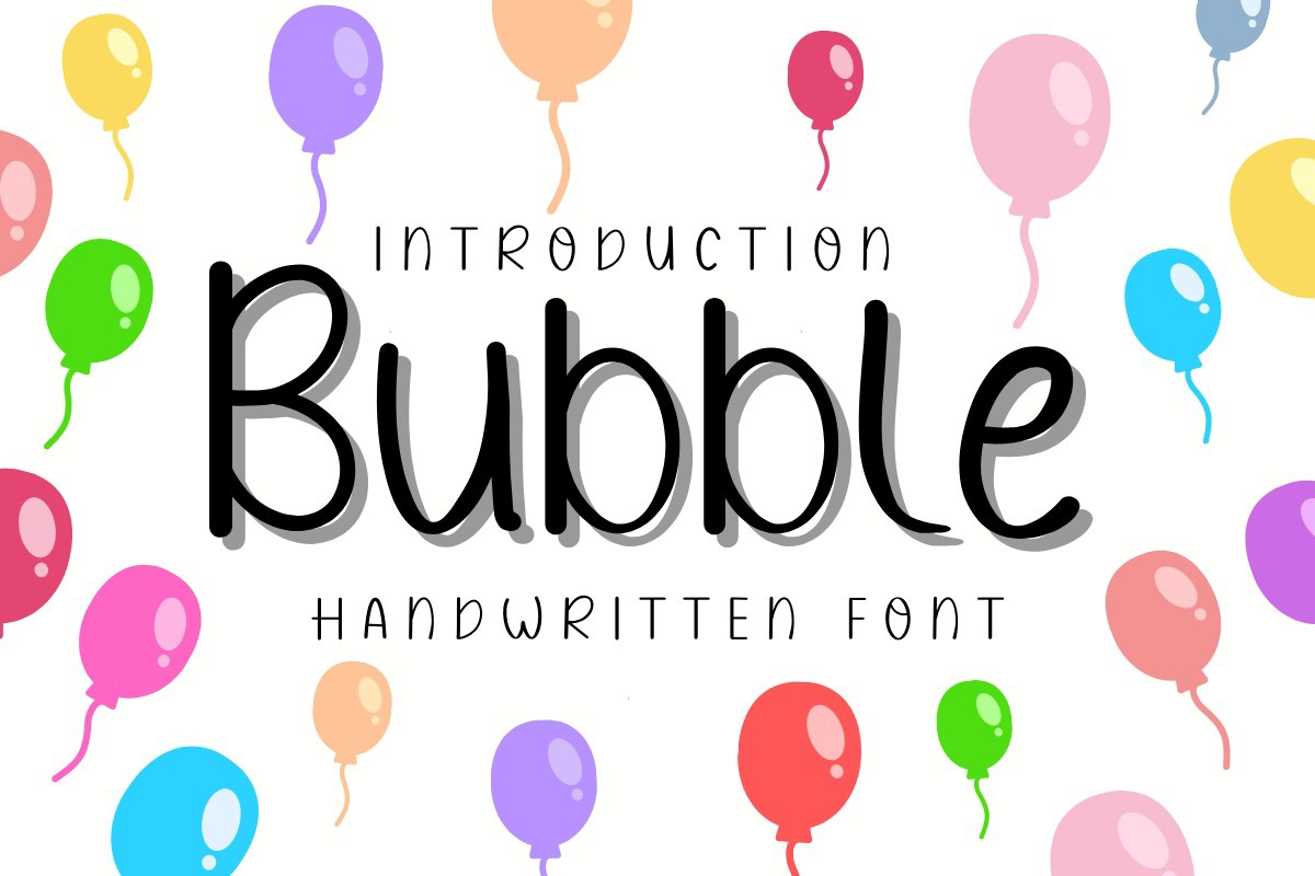 Schriftart Bubble