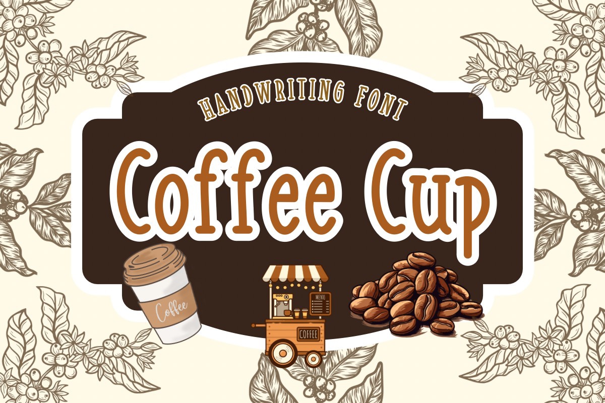 Schriftart Coffee Cup