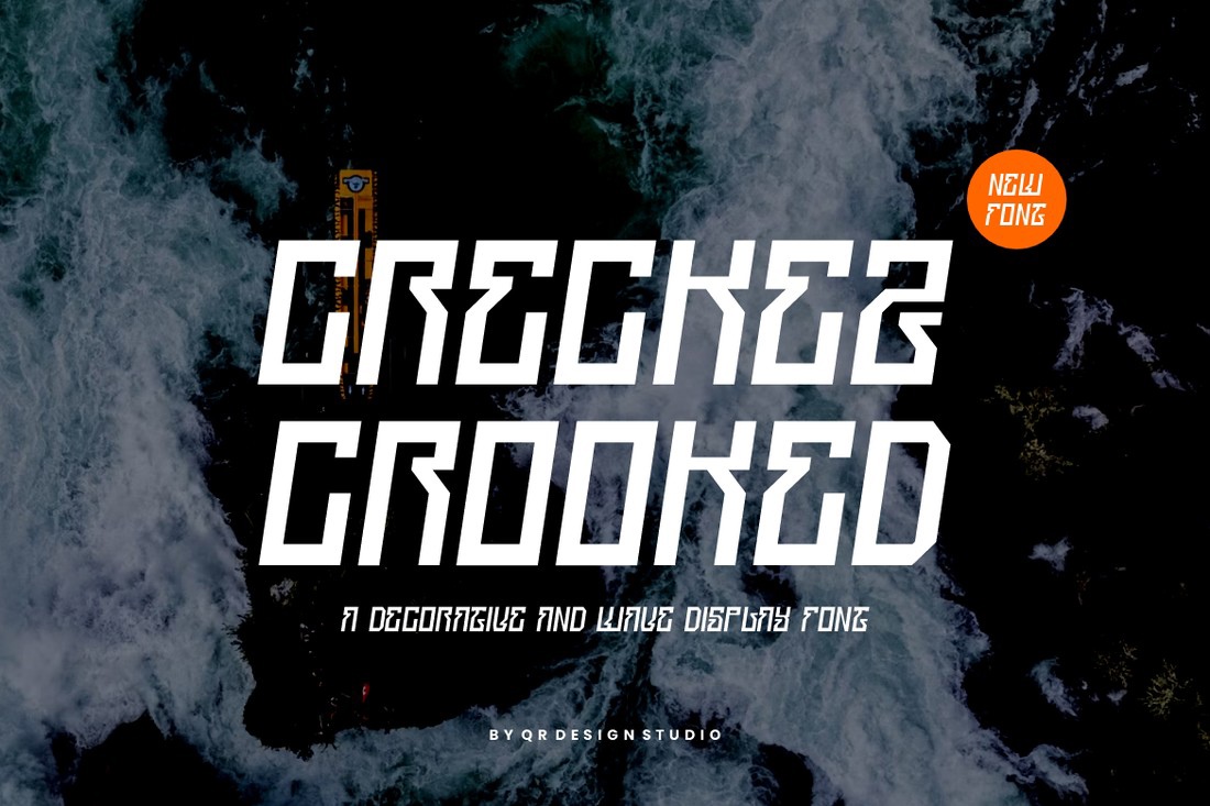 Schriftart Creckez Crooked