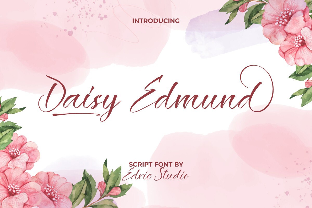 Schriftart Daisy Edmund