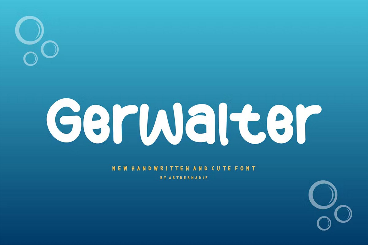 Schriftart Gerwalter