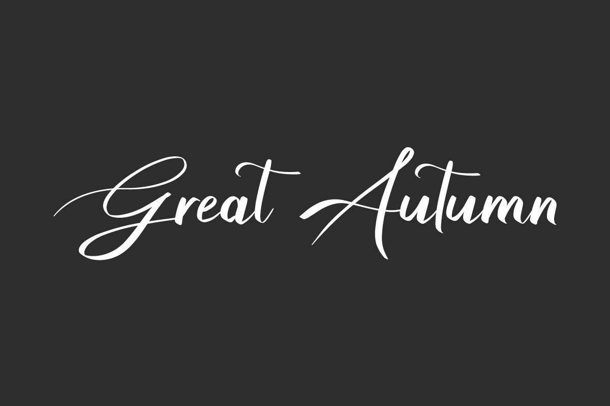 Schriftart Great Autumn