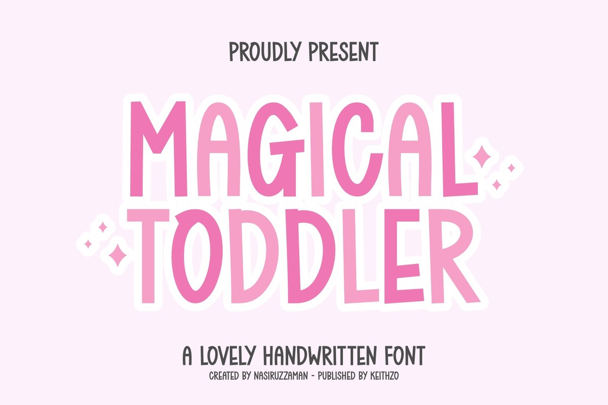 Schriftart Magical Toddler