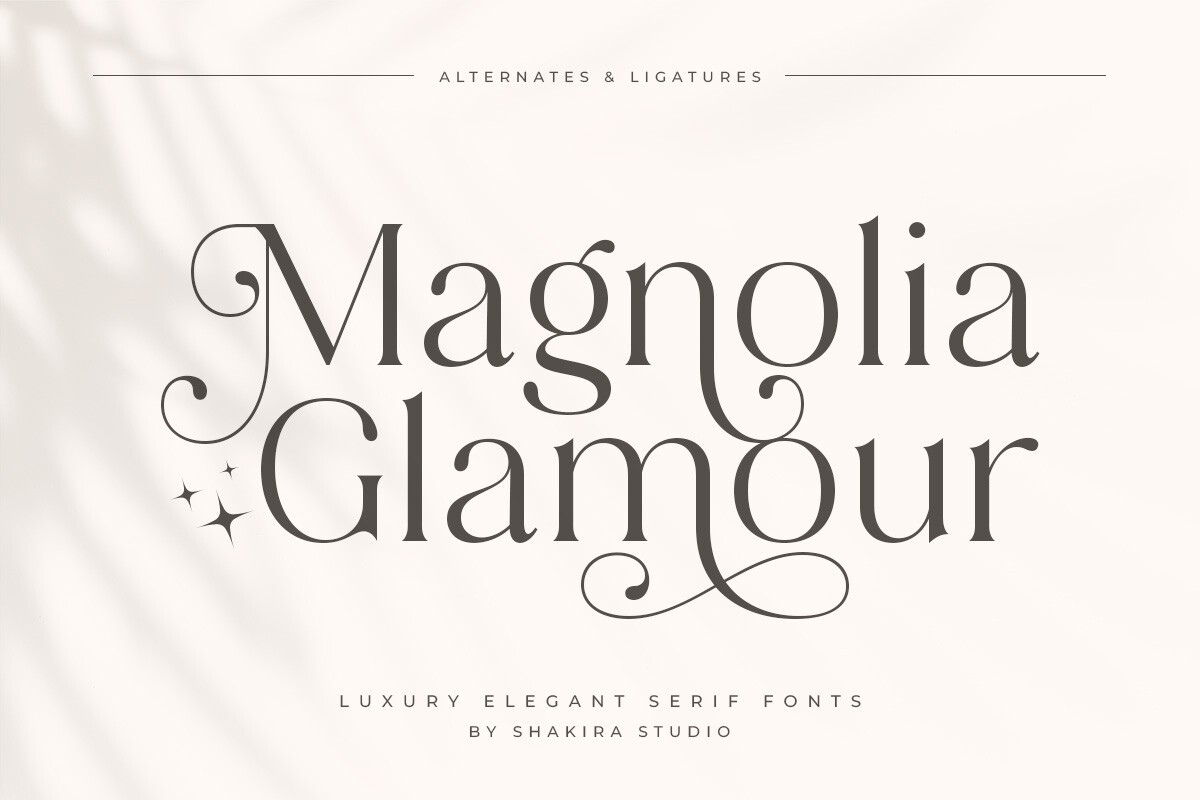 Schriftart Magnolia Glamour