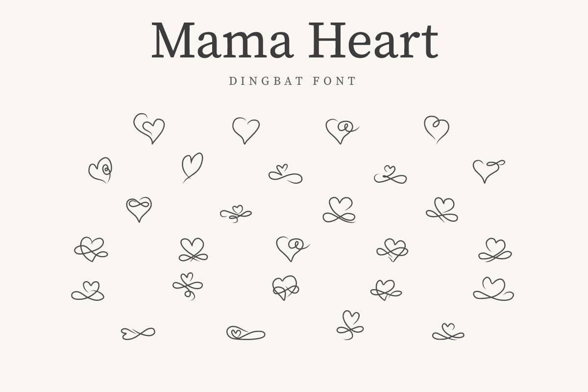 Schriftart MamaHeart