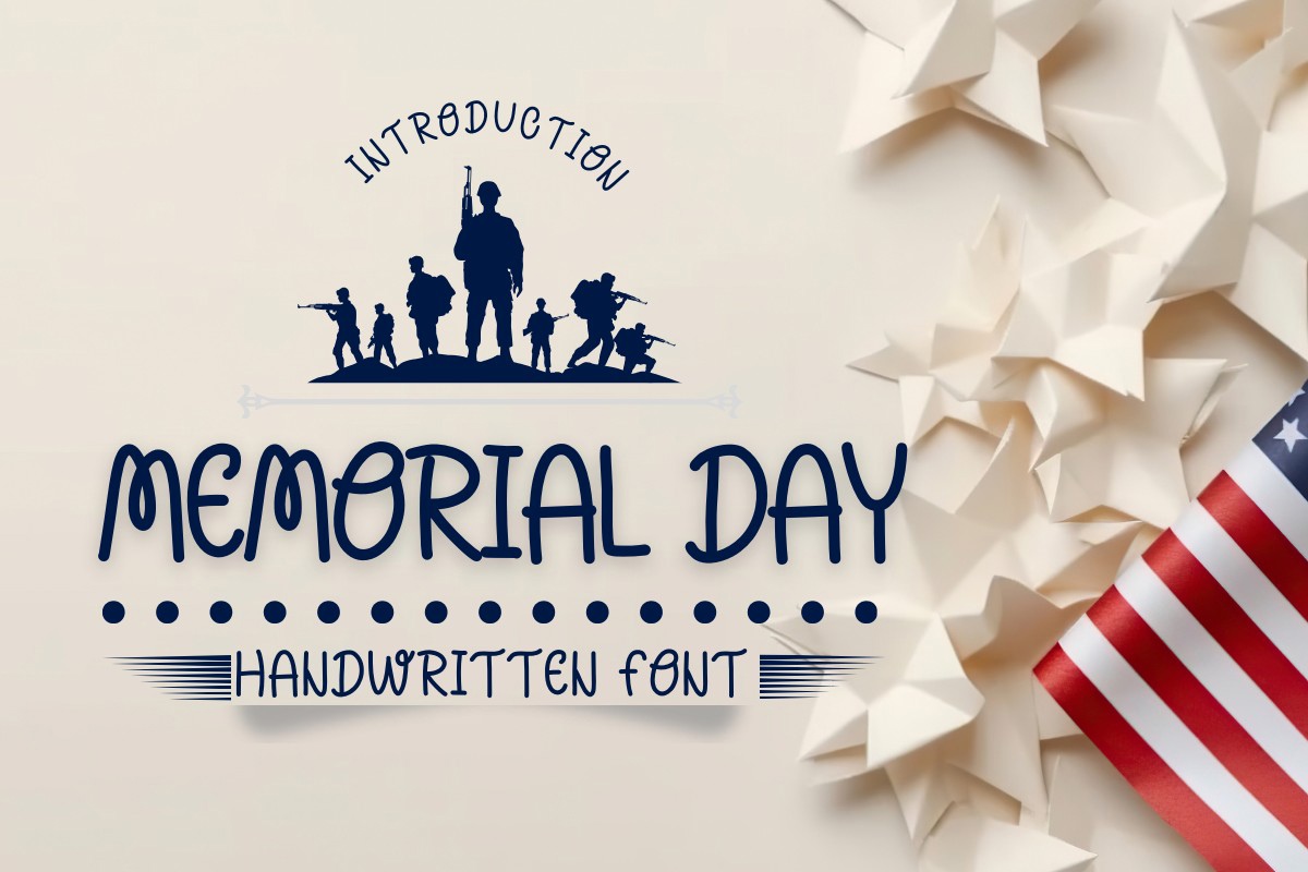 Schriftart Memorial Day