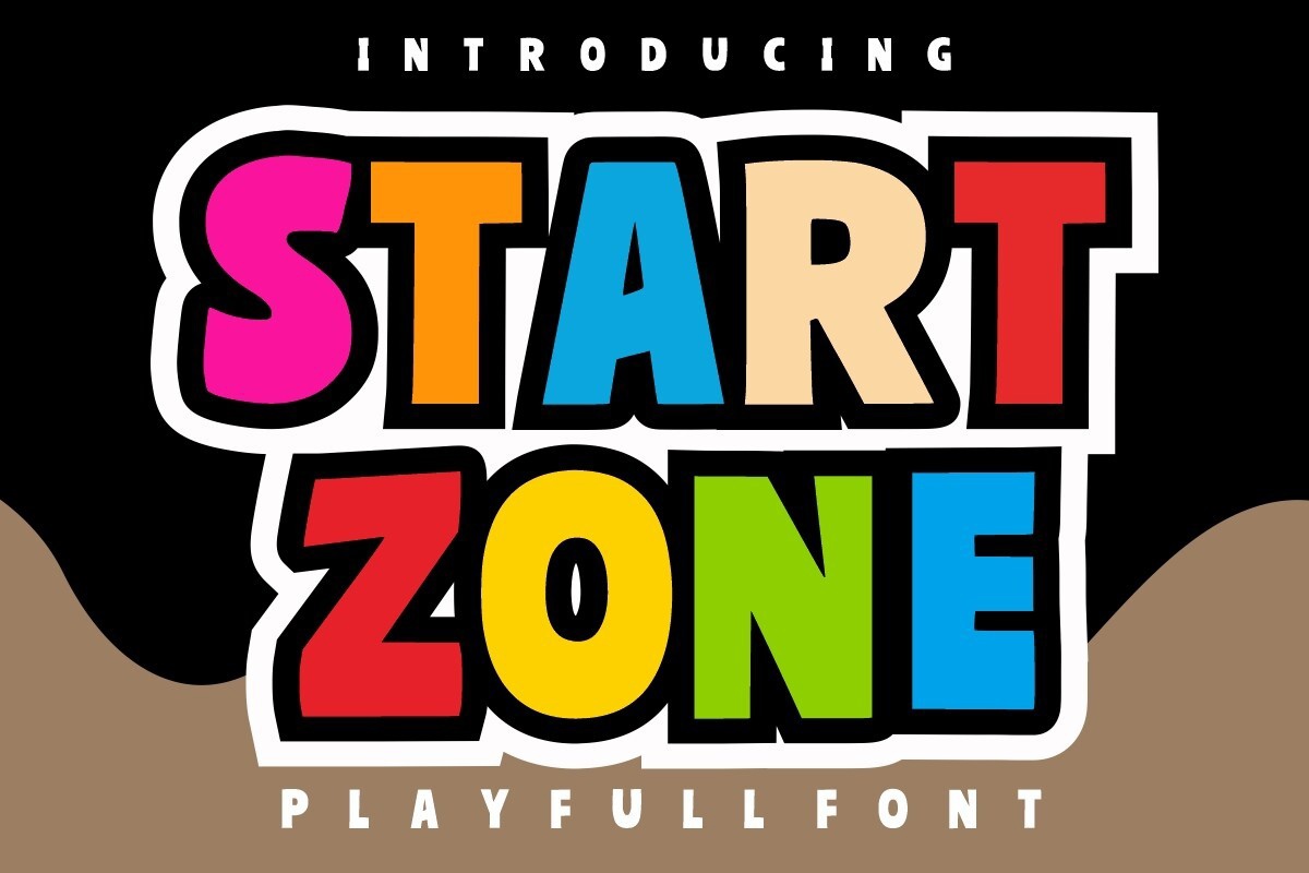 Schriftart Start Zone