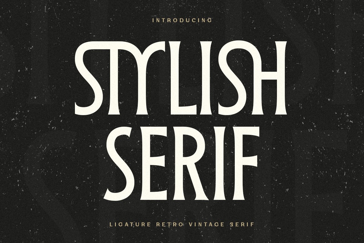 Schriftart Stylish Serif