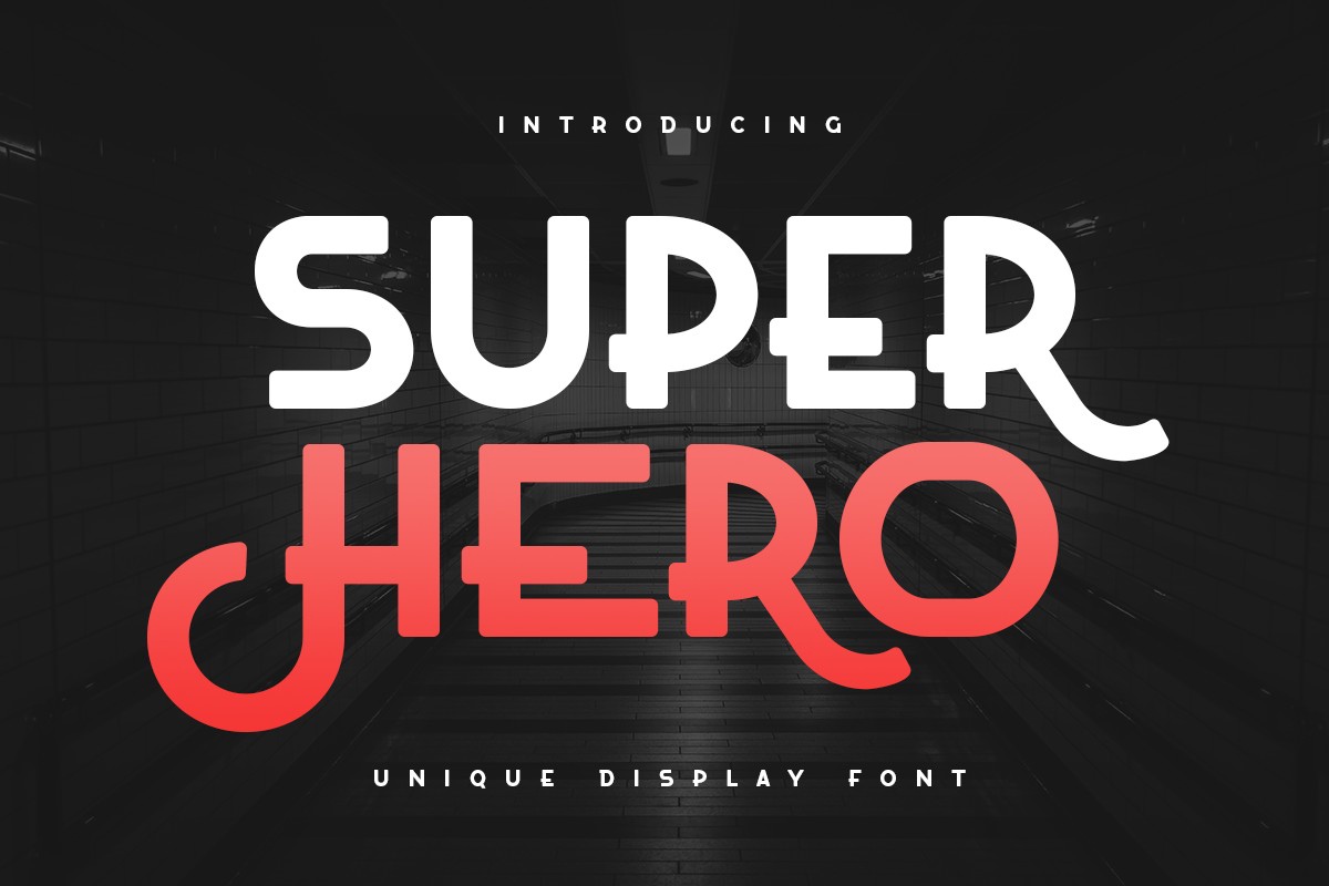 Schriftart Super Hero