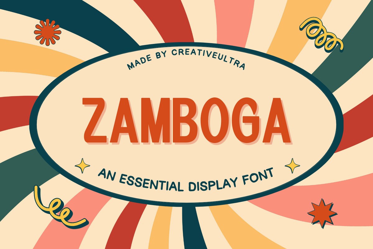 Schriftart Zamboga