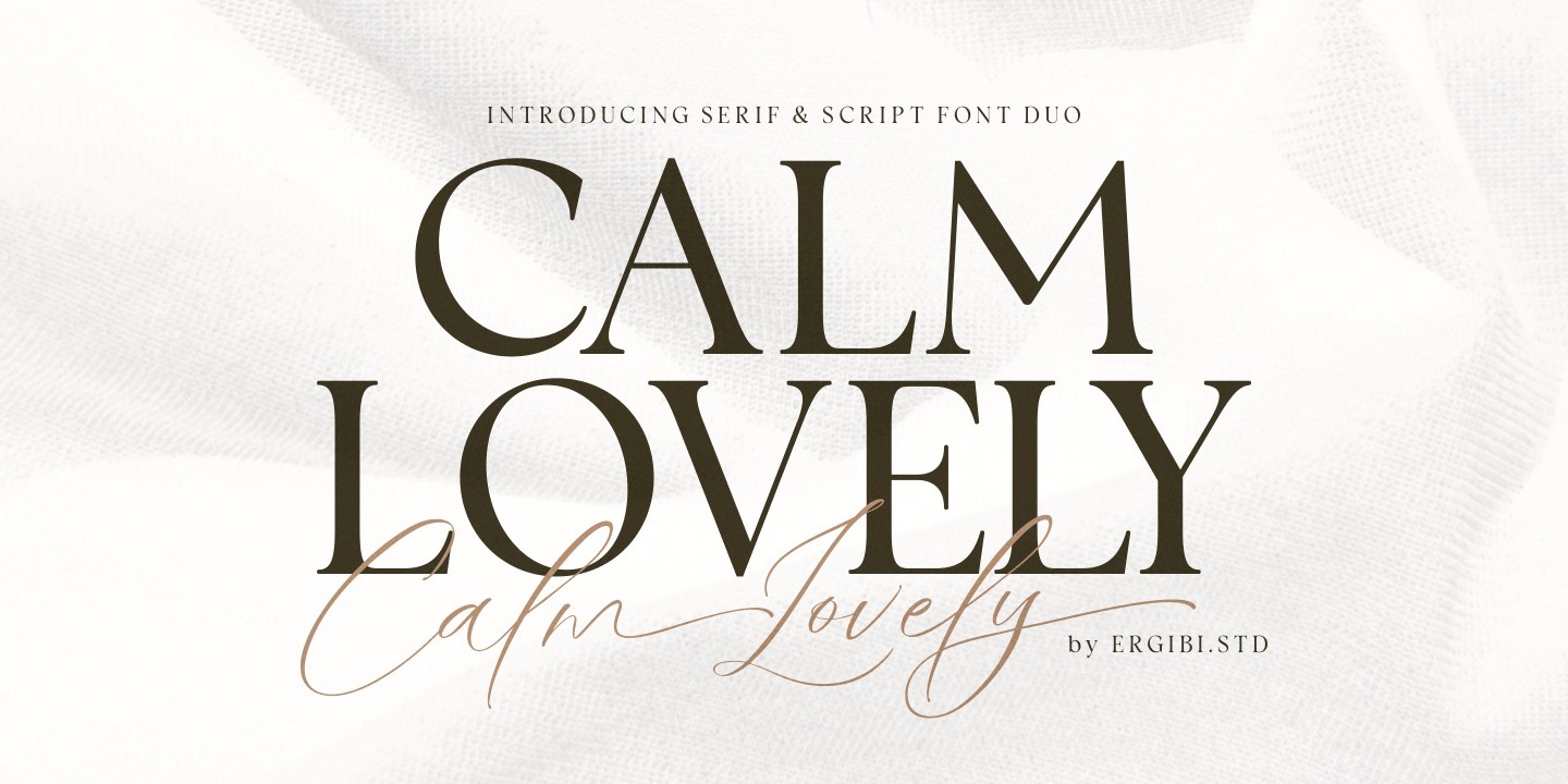 Schriftart Calm Lovely