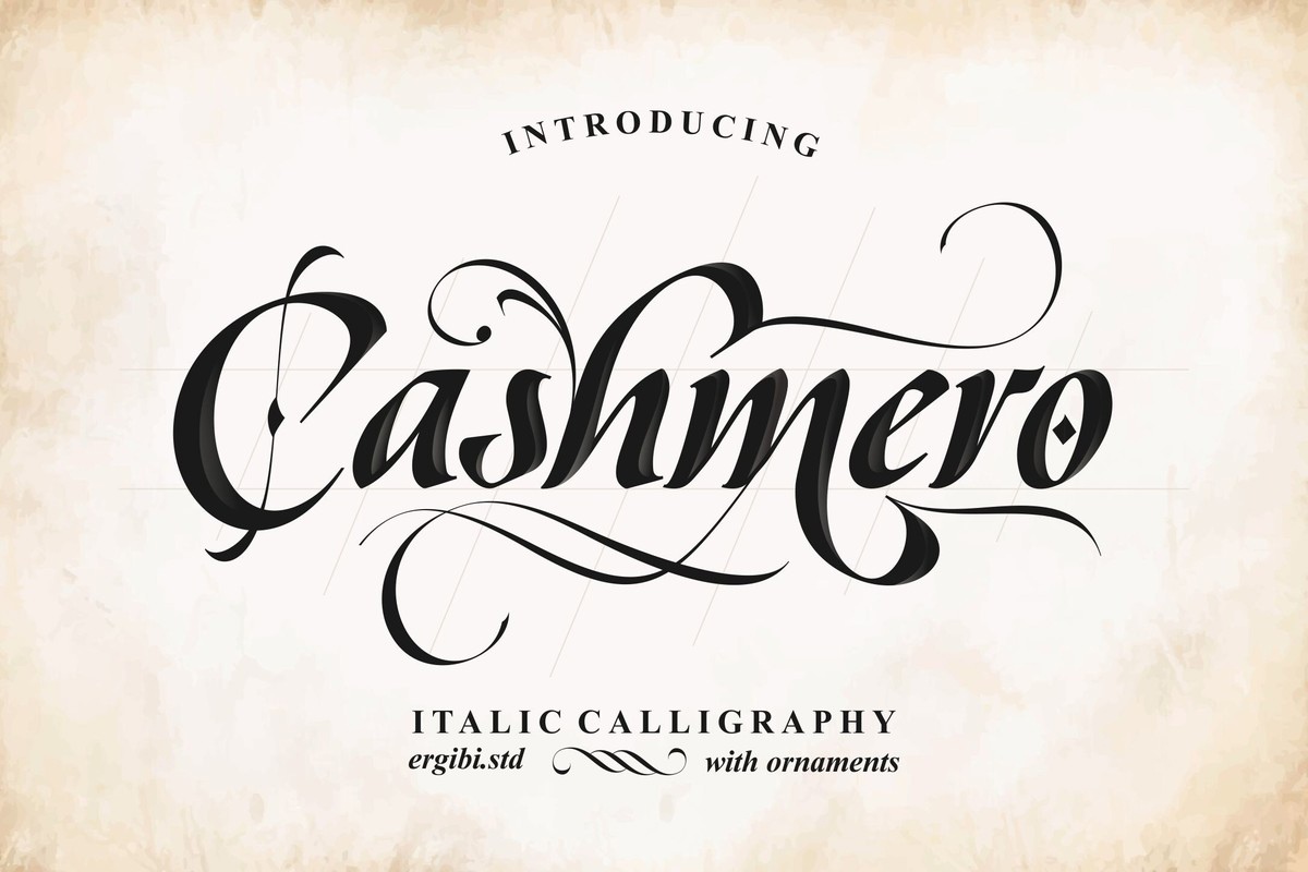 Schriftart Cashmero