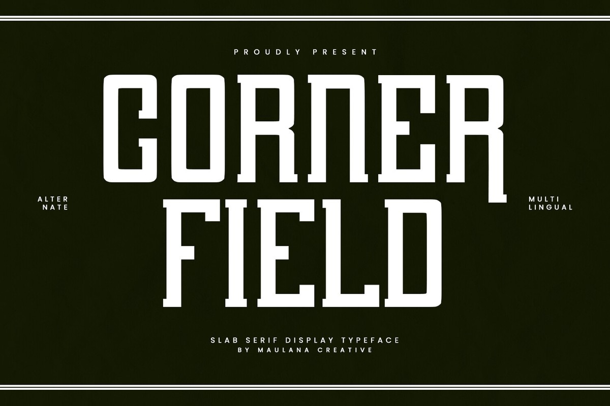 Schriftart Corner Field