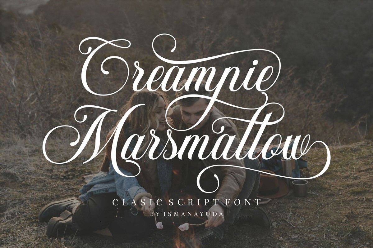 Schriftart Creampie Marsmallow