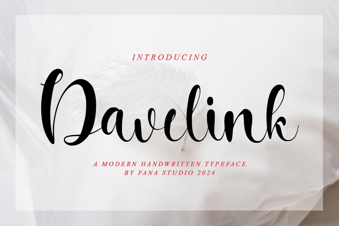 Schriftart Davelink