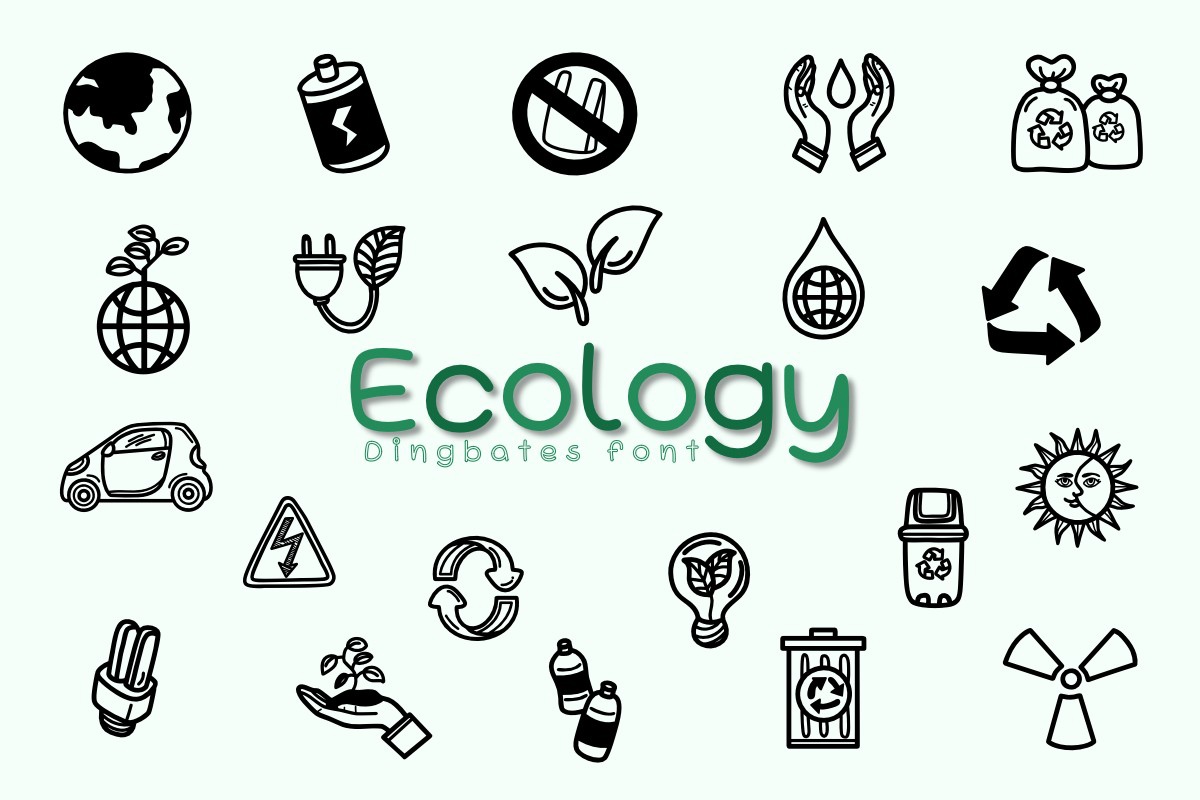 Schriftart Ecology