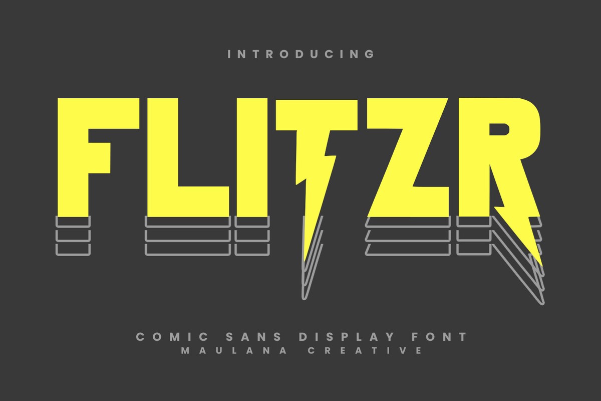 Schriftart Flitzr Flash