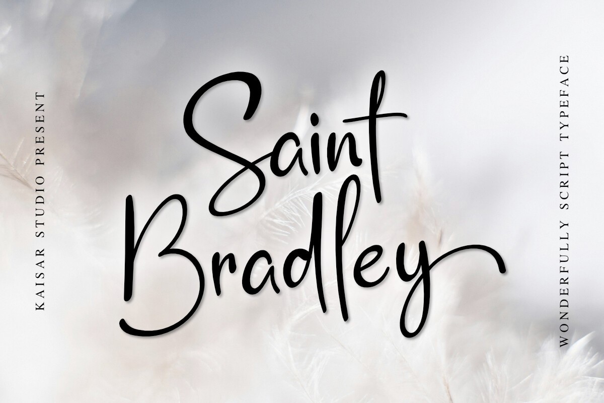 Schriftart Saint Bradley