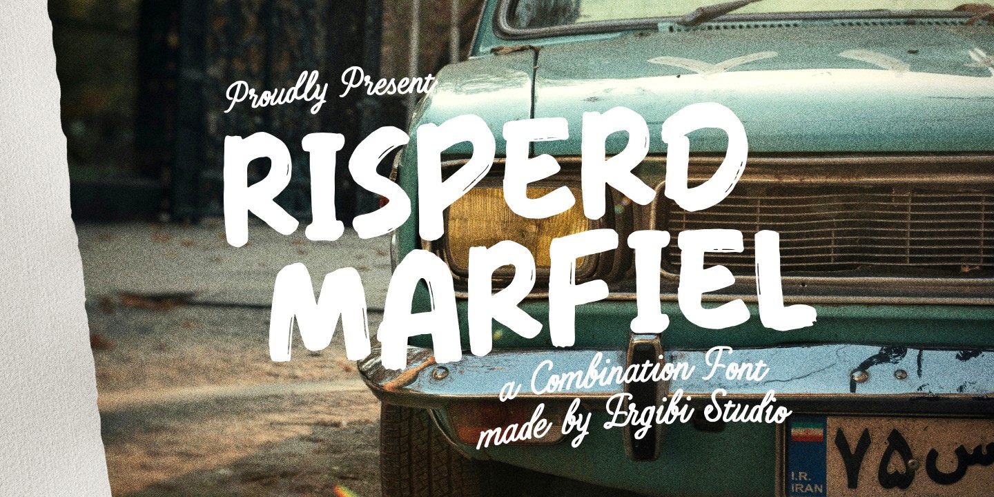 Schriftart Risperd Marfiel