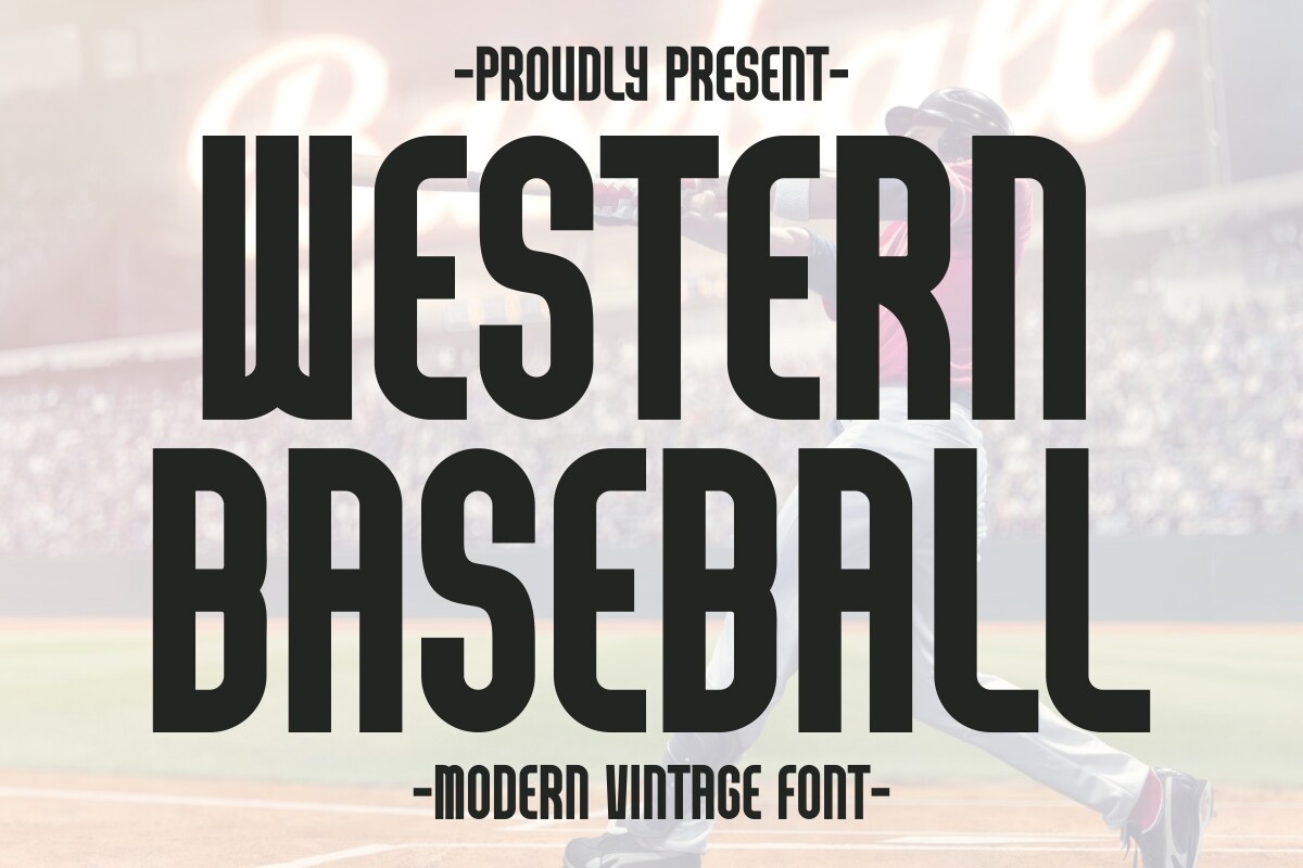 Schriftart Western Baseball