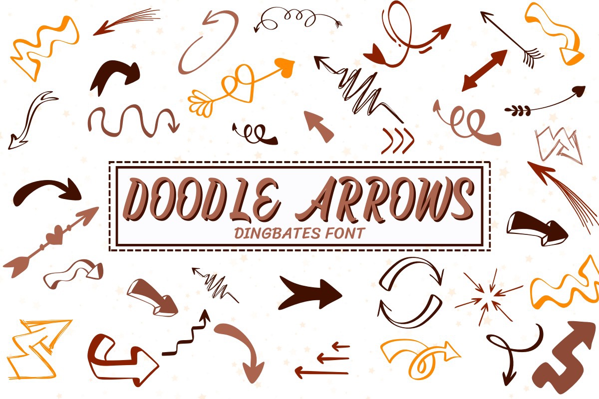 Schriftart Doodle Arrows