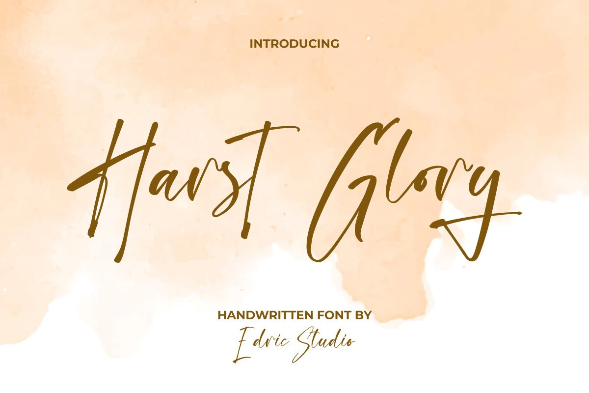 Schriftart Harst Glory