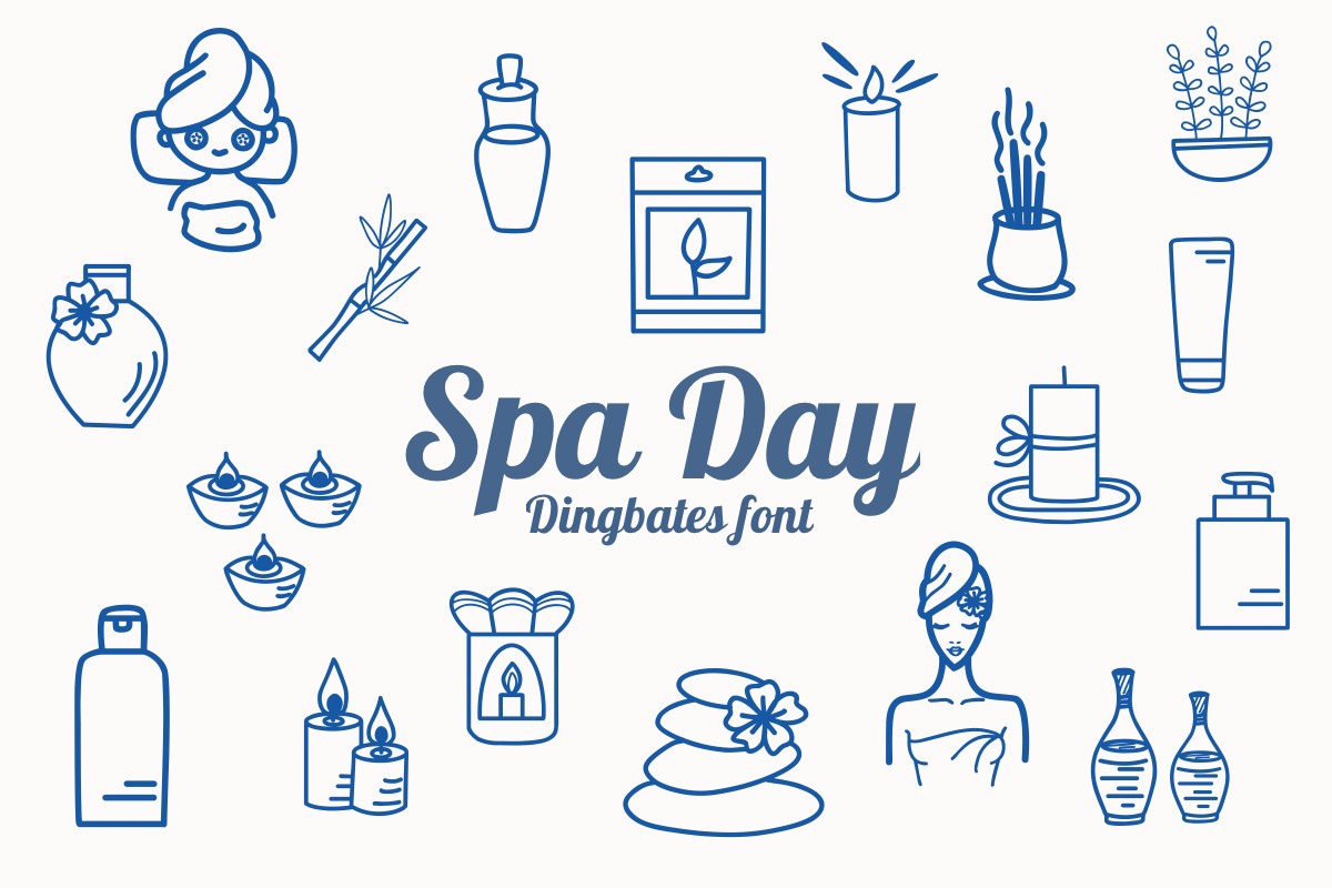 Schriftart Spa Day