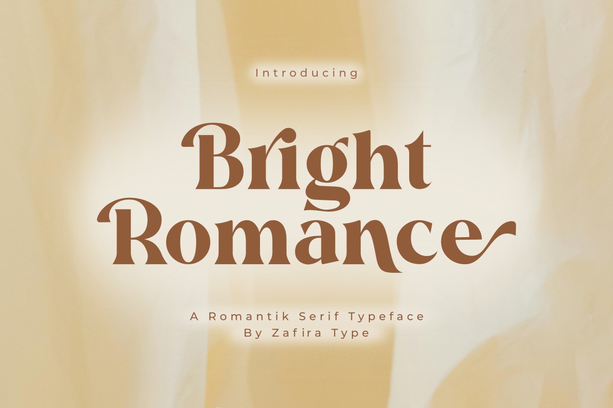 Schriftart Bright Romance