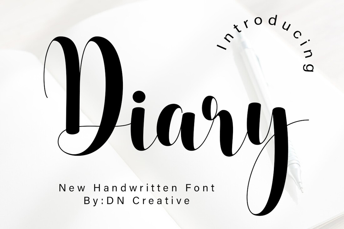 Schriftart Diary