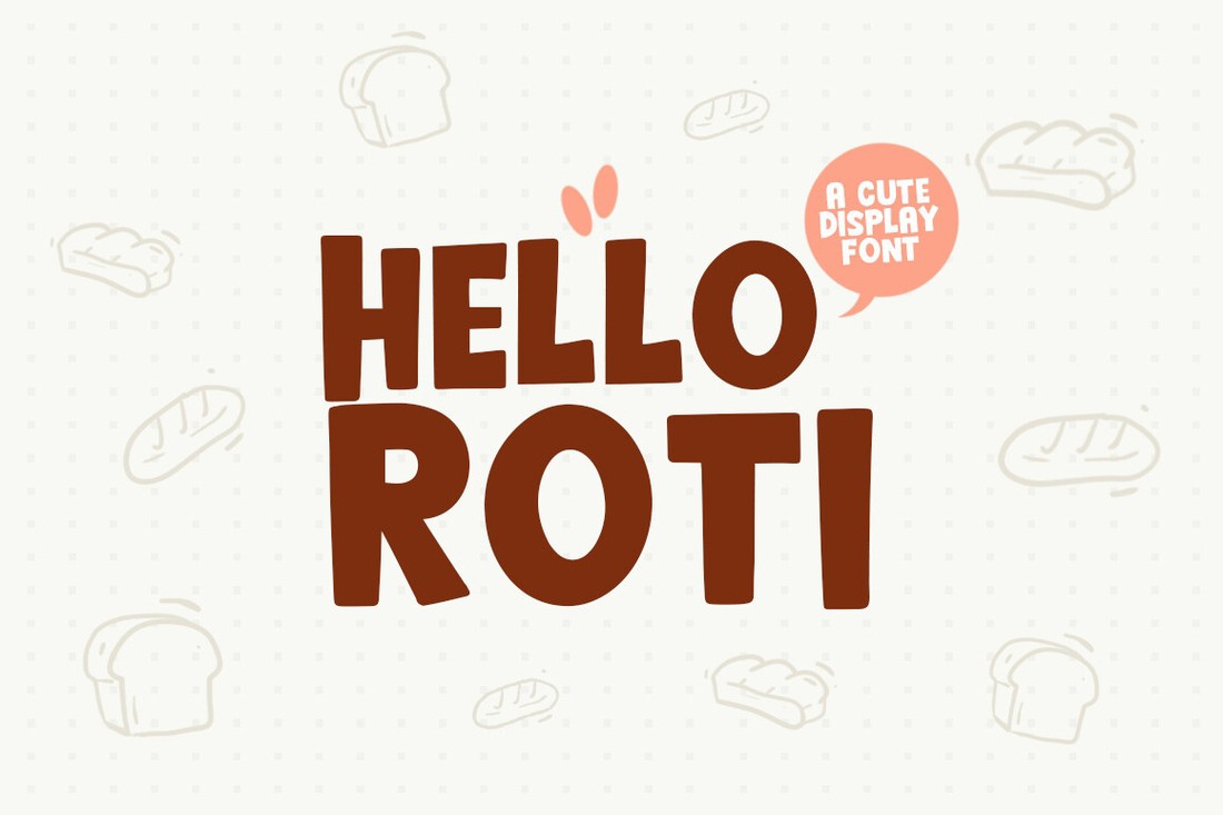 Schriftart Hello Roti