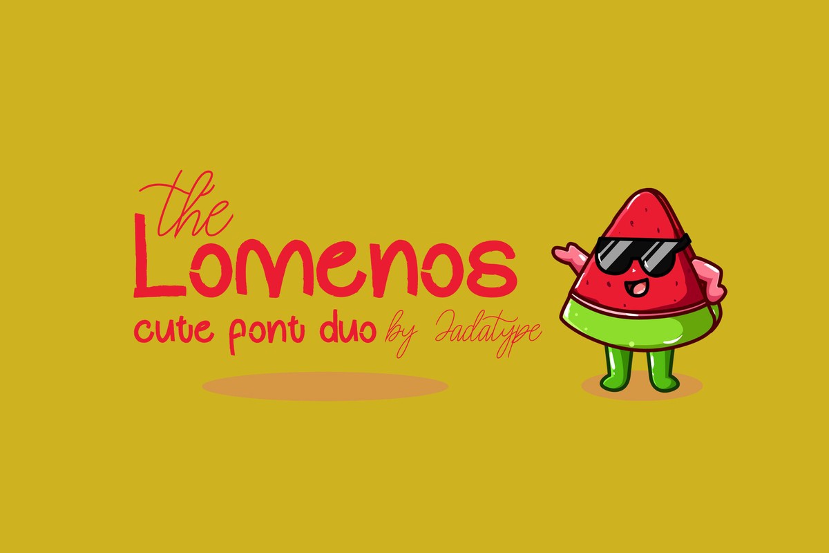 Schriftart The Lomenos