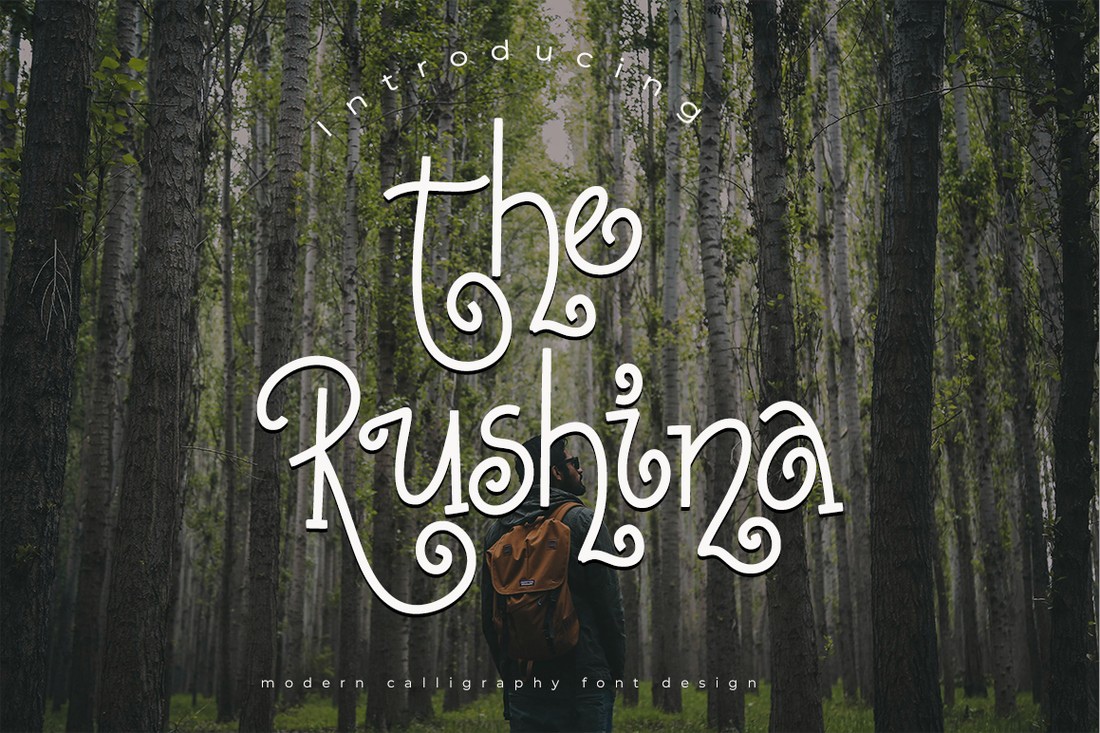 Schriftart The Rushina