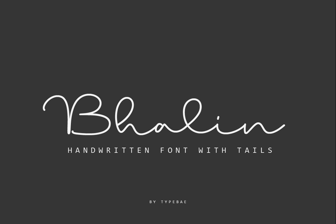 Schriftart Bhalin