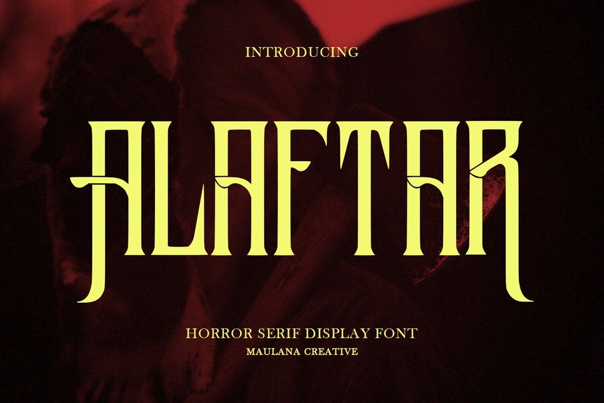 Schriftart Alaftar