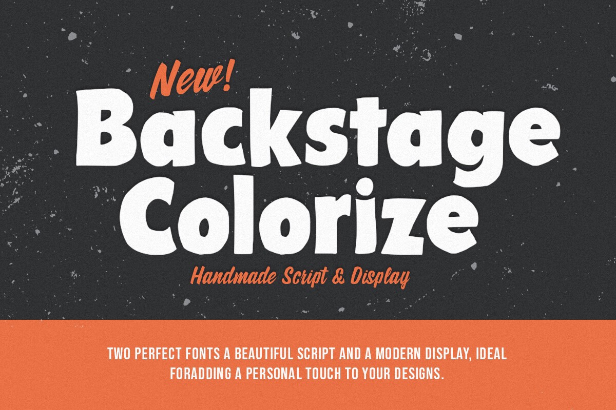 Schriftart Backstage Colorize