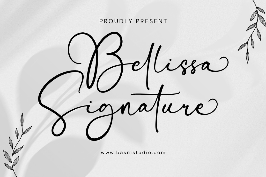 Schriftart Bellissa Signature