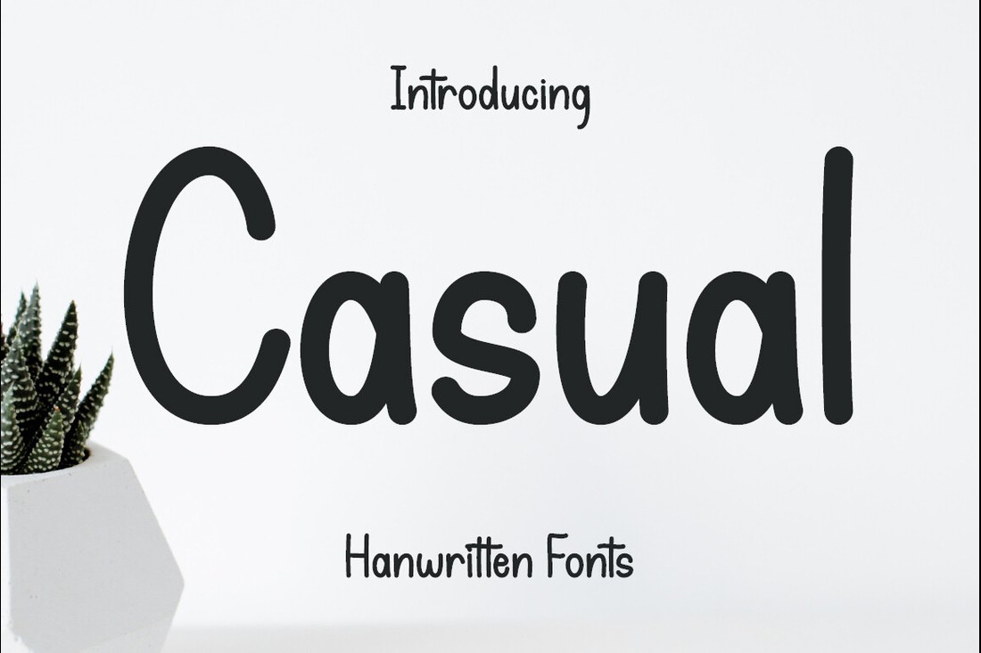 Schriftart Casual