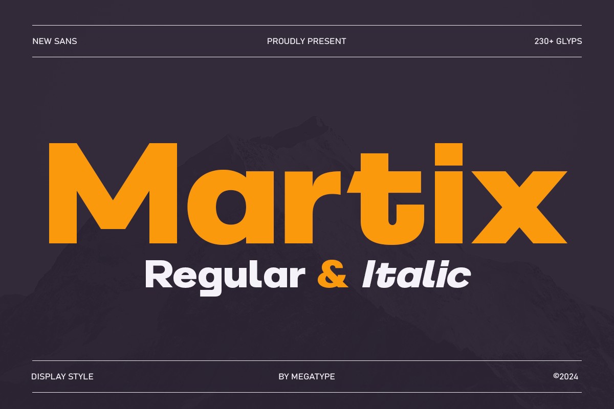 Martix Sans Serif