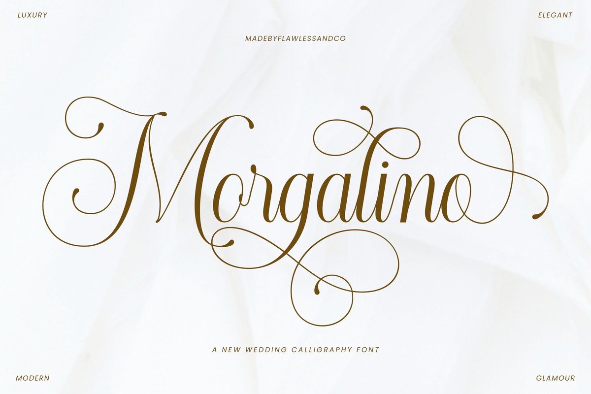 Schriftart Morgalino