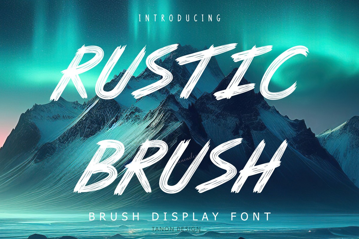 Schriftart Rustic Brush